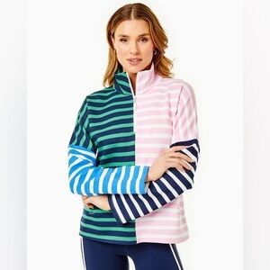 NWOT Addison Bay Soft Luxe Delancey Pullover Sweatshirt Striped S